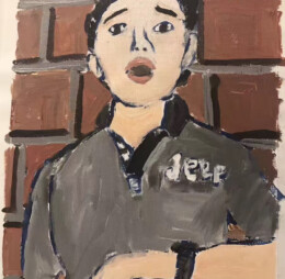 My Self-portrait, 50 x 60 - inch acrylic on canvas