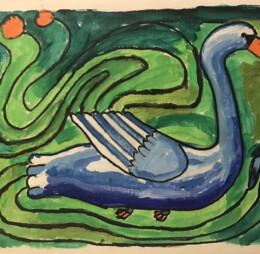 Swan in the Garden - Early Explorations